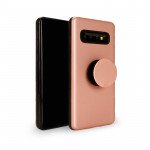 Wholesale Galaxy S10 Pop Up Grip Stand Hybrid Case (Rose Gold)